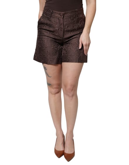 Floral Brocade Shorts