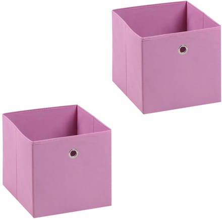 Stoffen doos ELA, set van 2 in roze