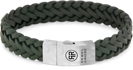 Armband - Zilver/Leder | Rebel & Rose