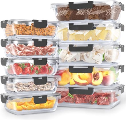 Meal Prep Bakjes Glas - Vershoudbakjes - Mason Jar