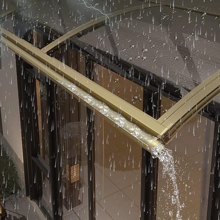 Waterdichte Deurluifel - Regen Bescherming - Buiten Entree - Gebogen Ontwerp - 65x100cm - Transparant