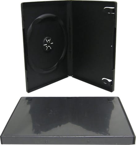 25 x DVD Jewel Case met Foil - Black - Network Trading