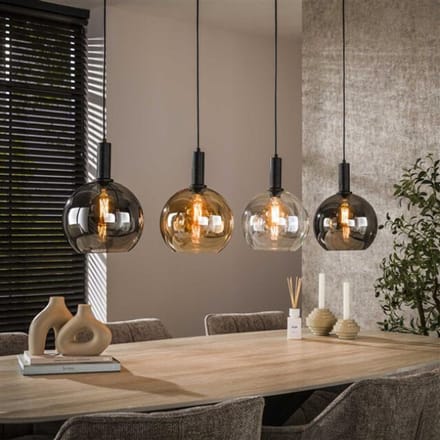 Hoyz Collection - Hanglamp Sfera Tricolore 4-lichts - Artic Zwart