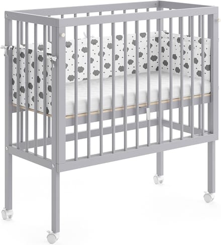 Vitalispa Sophie Aanschuifbed – 94 x 42.5 cm 2 zijrails Grijs