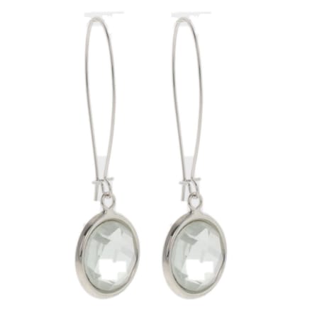 Behave - Oorbellen - Dames - Zilverkleur - Elegant - Met Steen