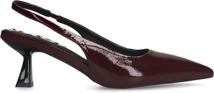 Sacha - Dames - Bordeaux lak slingback pumps - Maat 41