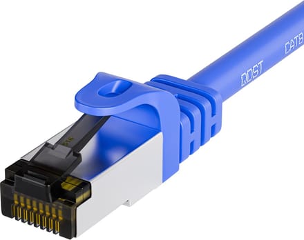 Qost - Patchkabel SFTP CAT8.1 - LSZH 2000MHz - Blauw - 2 meter- Met RJ45 connectoren - Netwerkkabel / Internetkabel