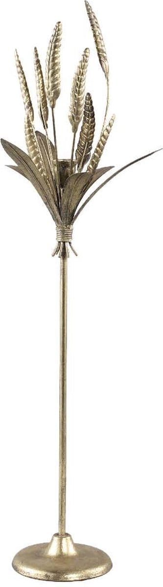 PTMD Weker Ronde Kandelaar - H65,5 x Ø16 cm - Metaal - Goud