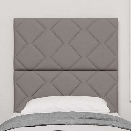 vidaXL - Hoofdbord - Taupe - 80 - cm - Stof