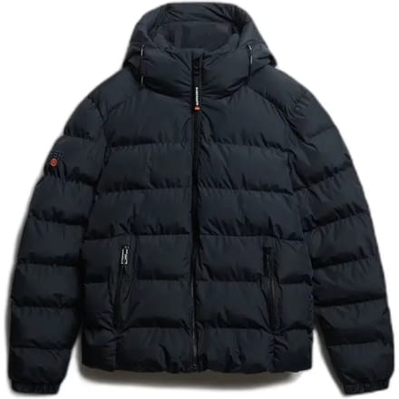 Superdry Pufferjas Hooded Navy - Maat 3XL - Heren - Gewatteerde jassen
