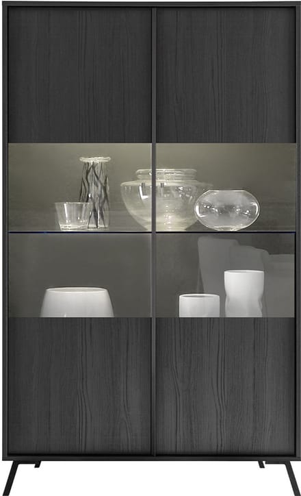 CALICOSY - Vitrine 2 Deuren H174 cm - City