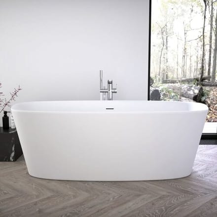 Ideal Standard freestanding body shape bathtub 170 x 75 cm, incl. drain and overflow set K8720V1