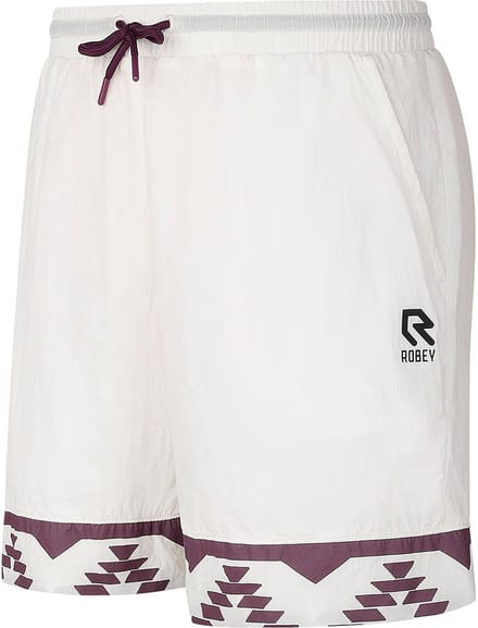 Robey Tennis Grand Slam Short Heren - Wit / Bordeaux | Maat: 2XL