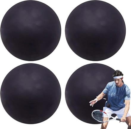 Trainingsballen - Holle ballen - Sport training - Hoge elastische constructie - 4 stuks - Zwart