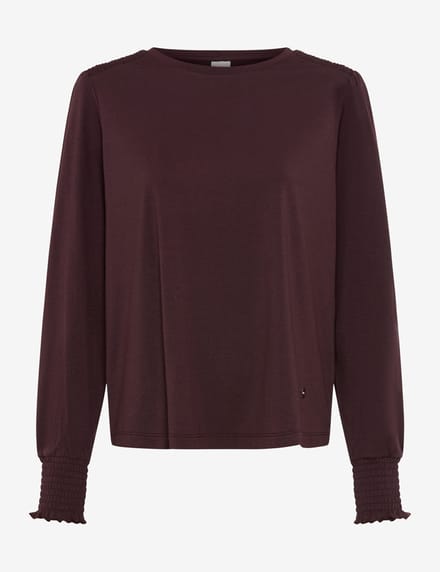 Brax Dames Shirt  Style CAITLIN L blackberry violet, donkerpaars, maat 34
