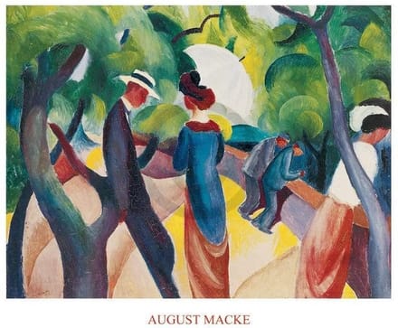 Kunstdruk August Macke - Promenade 80x60cm