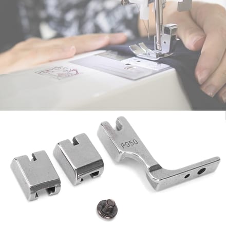 2 Jeu Pied Fronceur P950 Machine à Coudre Industrielle Tout Métal Accessoire Pied Presseur gray