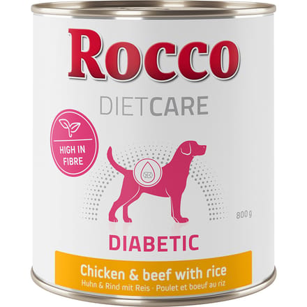 Rocco Diet Care Diabetic Kip & Rund met Rijst 800g 12 x 800 g