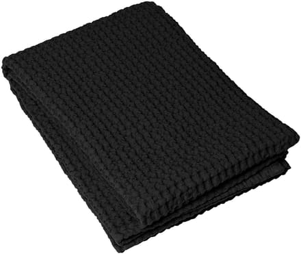 Caro Badtextiel Black | 70 x 140 cm | Zwart | Katoen