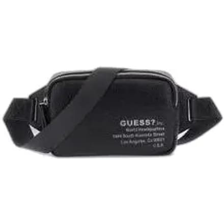 GUESS gordeltas New York Squared Bum Bag Black zwart
