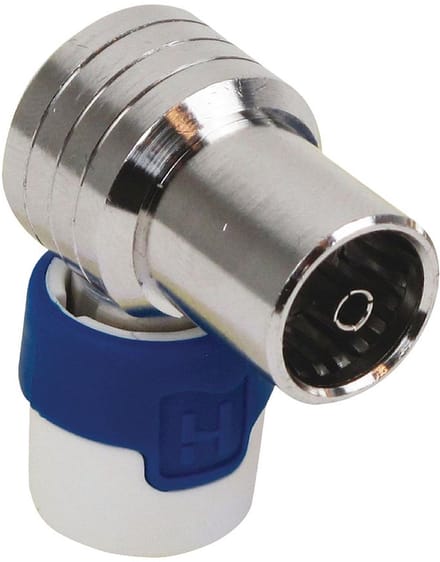Hirschmann coaxconnector KOKWI 5 - IEC-female - Haaks - Kabel-keur