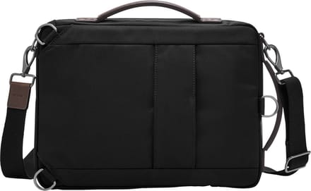 FOSSIL Schoudertas Laptoptas met laptopvak Buckner Convertible Commuter Black Zwart