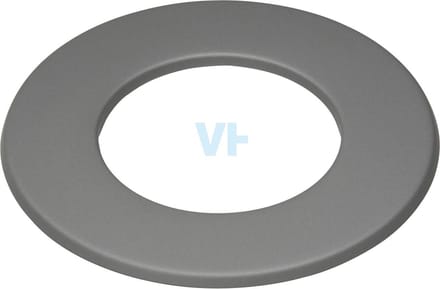 Rozet 5 Cm Antraciet Staal 2mm Ø150 (155) mm