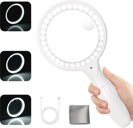 LED Vergrootglas met Licht - 30x Vergroting voor Senioren