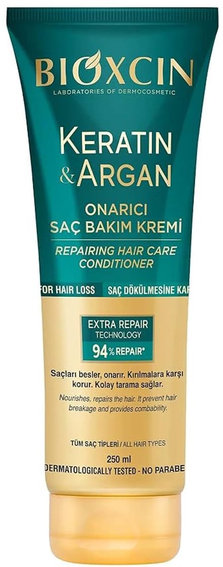 Bioxcin Keratin & Argan - Herstellende Haarconditioner - Beschadigd Haar - 250 ml - Haarverzorging