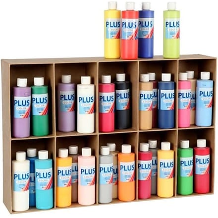 Plus Color Acrylverf - Verf - Set van 30x250 ml - Diverse Kleuren