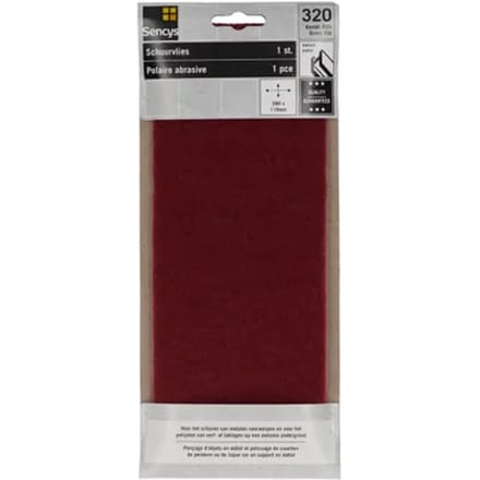 Sencys Schuurvlies Metallic Rood 115x280mm
