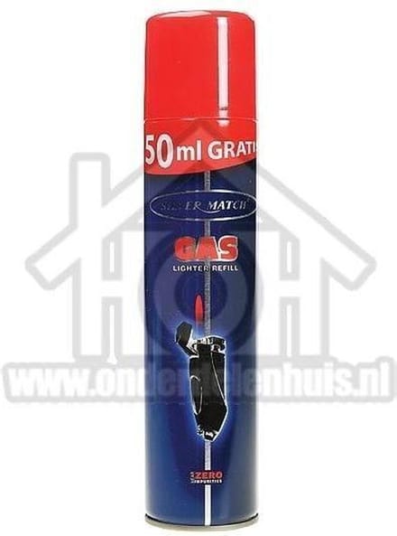 Universeel Gasvulling Voor aansteker Silvermatch 300ml 007313