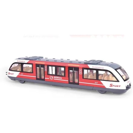 Modèle de Voiture de Métro en Alliage avec Simulation Optique Acoustique Voix Réelle Rebond Jouet Cadeau pour Garçons B305 gray