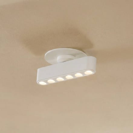 Lindby LED inbouwlamp Eldrin, wit, lichtpunten, 13,1 cm