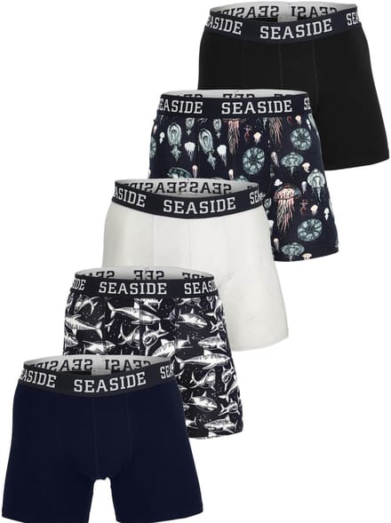 Seaside Classic Boxershorts 5-pack – Vrijetijdskleding heren – Maat M