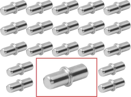 AMIG – Kastplankdrager Ø5 x 16mm – Vernikkeld Metaal – 20 stuk