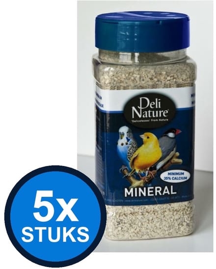 5x Deli Nature - vogelmineralen 660gr - Vogelvoer - 660 g