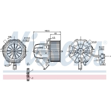 Binnenventilator NISSENS 87075
