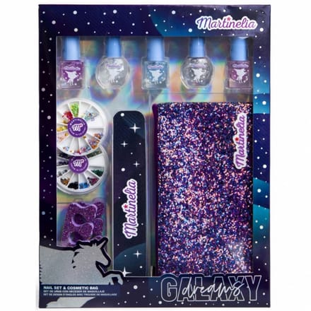Martinelia Galaxy - Manicure set voor kinderen - 1 stuk, inclusief toilettas