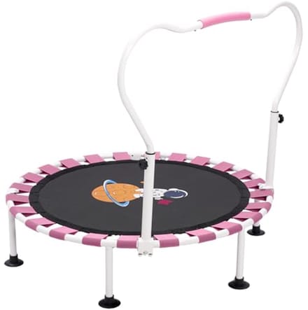 Kinderen trampoline 101 cm met bungee-rebounder en verstelbare handgreep