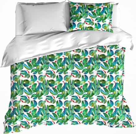 De Witte Lietaer Dekbedovertrek Puddle - Tweepersoons - 200 x 200/220 cm - Katoen