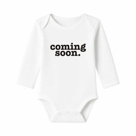 Romper Coming Soon - wit - lange mouw