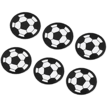 Voetbal Geborduurde Patch DIY Decoratie Kleding Strijk Naai Sticker Appliqué Knutselaccessoires gray