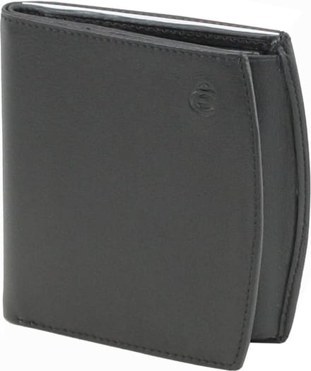 Esquire Logo Portemonnee Leer 9 cm - Jongens - Staand formaat - schwarz