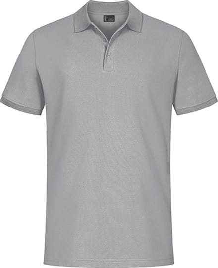 Herenpolo 'Promodoro' met korte mouwen Light Grey - M