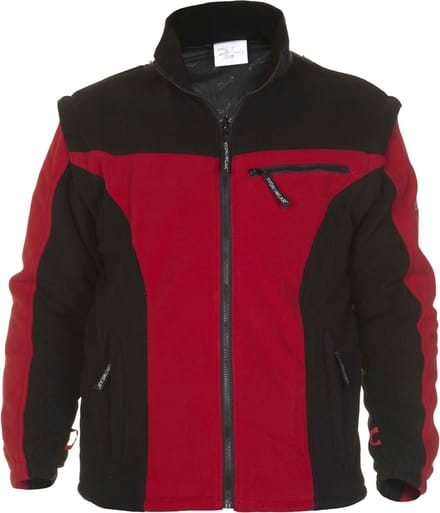 Hydrowear Fleecevest - Keulen Zwart/rood Mt L
