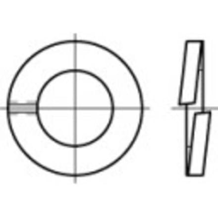 TOOLCRAFT 105646 Veerring Binnendiameter: 24.5 mm DIN 127 Verenstaal 100 stuk(s)
