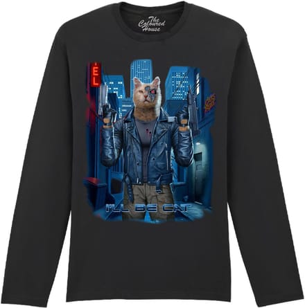 I'll Be Cat - Terminator The Coloured House Longsleeve T-shirt M