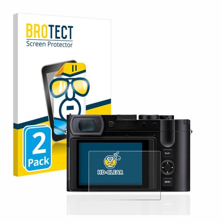 BROTECT - Screenprotector voor Leica Q3 / Q3 43 - Folie Beschermfolie transparant 2 Stuks