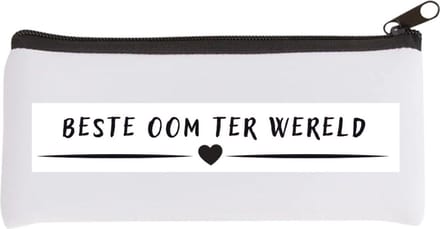 Akyol - beste oom ter wereld Etui - Oom - uncle - leuk cadeau voor je oom - 20 bij 9 cm